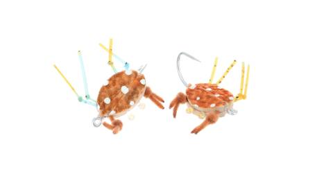 Floating Crab - Tan and Orange